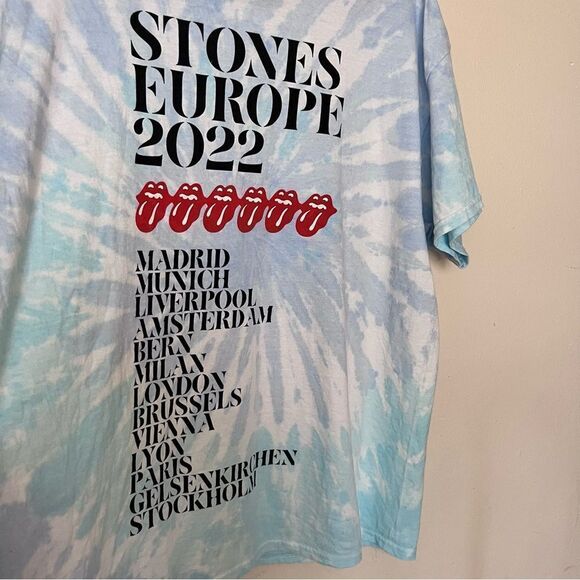 The Rolling Stones SIXTY TIE DYE DATEBACK T-SHIRT Size L - Picture 6 of 6